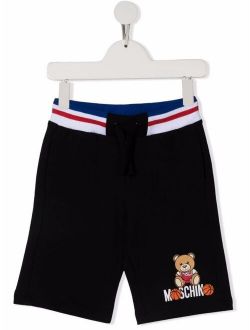 Kids logo-print straight-leg shorts