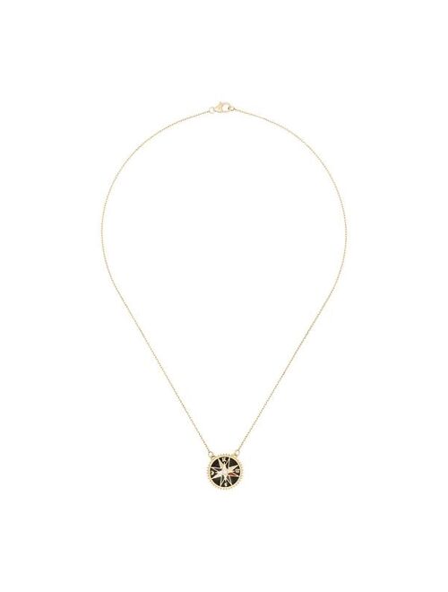 Foundrae 18kt gold diamond Compass necklace
