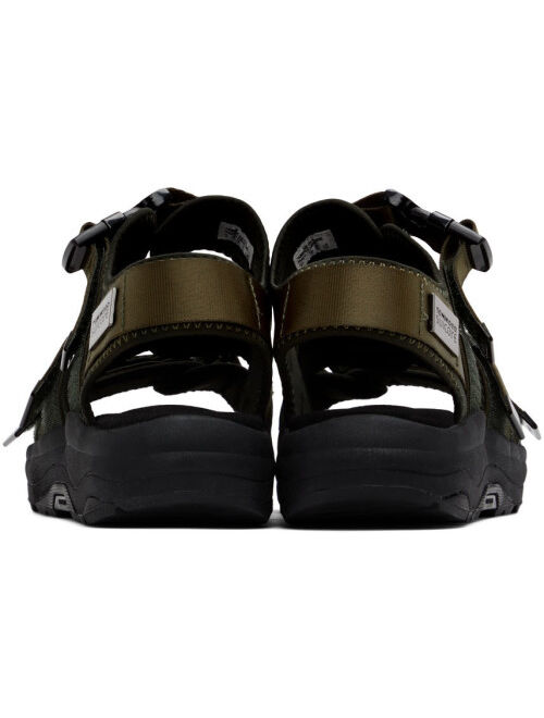 Tom Wood Green & Black Suicoke Edition Vega Sandals