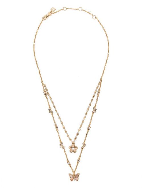 Marchesa Notte Bridesmaids charm-pendant double layer necklace