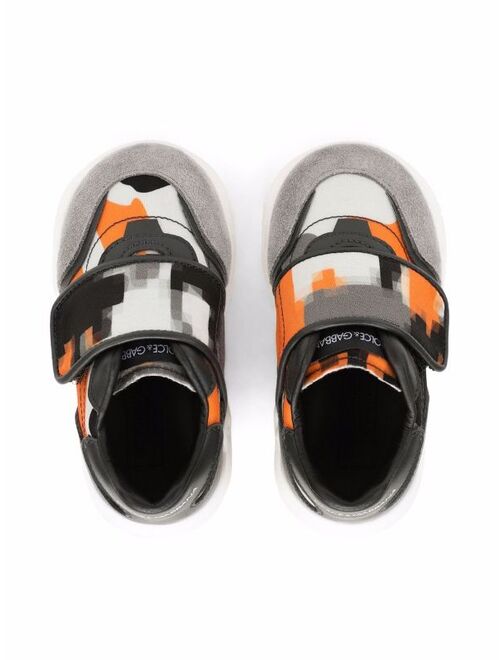 Dolce & Gabbana Kids camouflage-print touch-strap sneakers