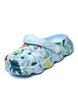 Meidiastra Kids Cute Graphics Clogs Toddler Cartoon Garden Shoes Indoor Outdoor Slide Slippers Beach Sandals for Boys Girls