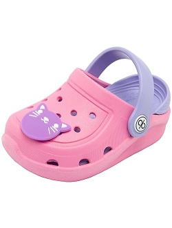 dripdrop Girls Comfort Clogs Kids Slip On Garden Shoes Boys Lightweight Beach Pool Slide Sandals Shower Slipper (Toddler/Little Kids)