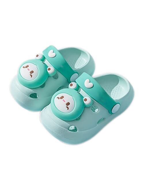 Generic Toddler Clogs,Boys Girls Non-Slip Water Shoes Comfort Cartoon Slides Sandals Slippers for Beach Pool