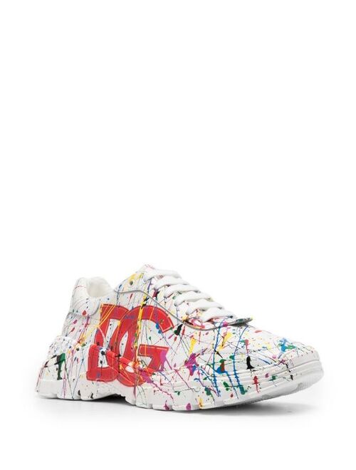 Dolce & Gabbana Kids Pollock lace-up sneakers