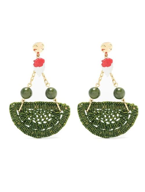 Amir Slama crochet earrings