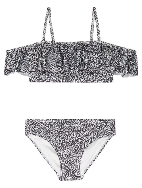 Calvin Klein Big Girls Knot Bikini Swimsuit, 2 Piece Set