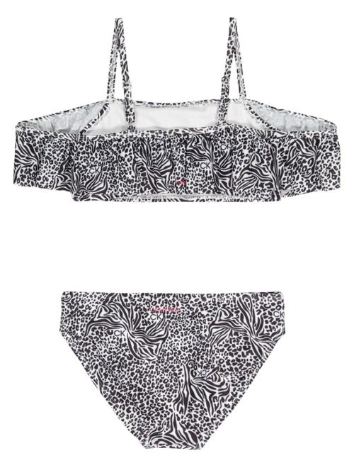 Calvin Klein Big Girls Knot Bikini Swimsuit, 2 Piece Set