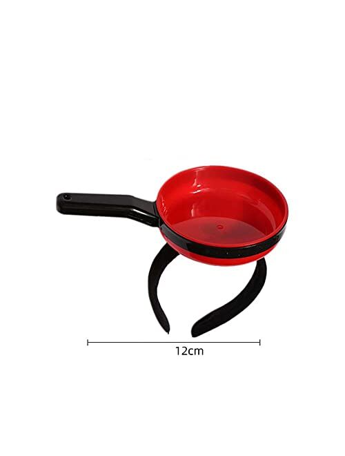 Generic Fake Food Hair Hoop Fun Kids Korean Style Headwear Cartoon Fried Egg Cute Hair Clip Funny Headband Female Hair Accessories(A)