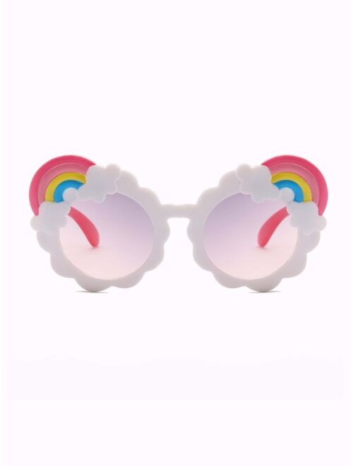 Shein Kids Rainbow Decor Fashion Glasses