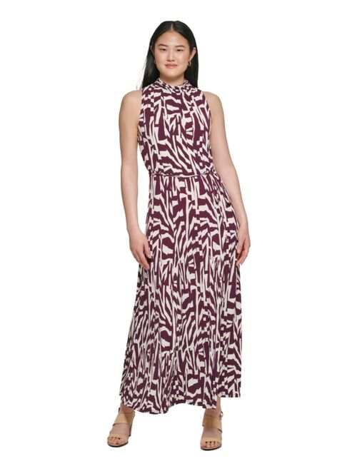 Calvin Klein Women's Printed Sleeveless Maxi Dress