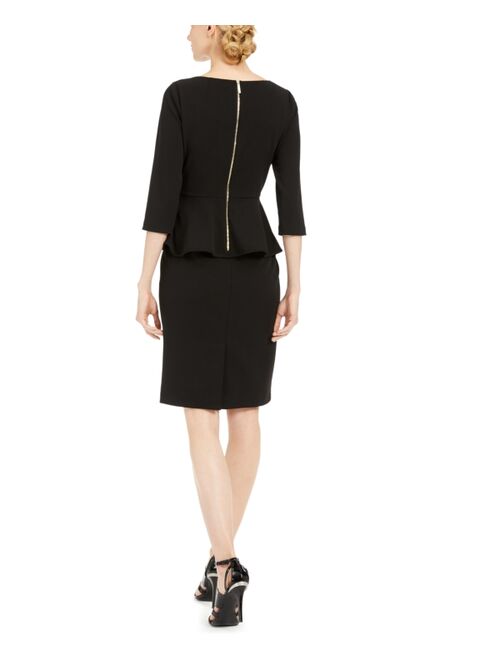 Calvin Klein Peplum Sheath Dress