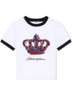 Kids DG crown print T-shirt