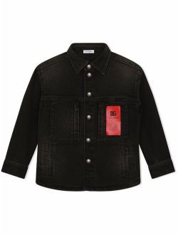 Kids long-sleeve denim shirt
