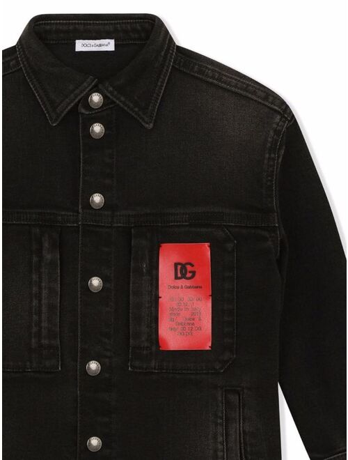 Dolce & Gabbana Kids long-sleeve denim shirt