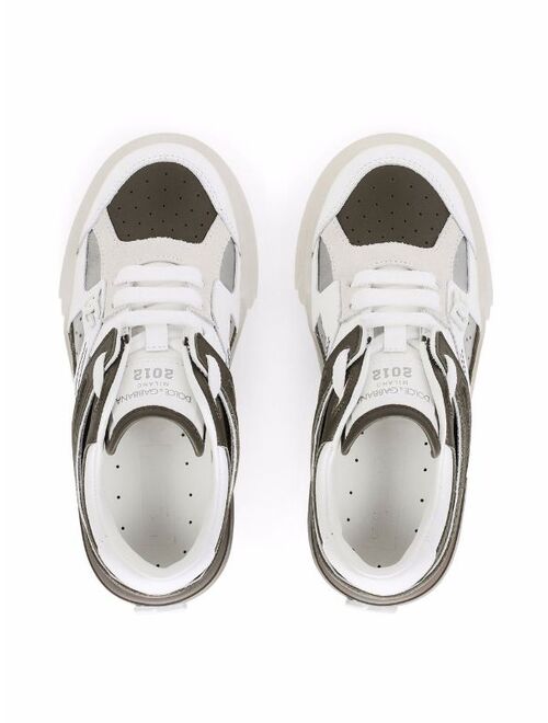 Dolce & Gabbana Kids colour-block leather sneakers