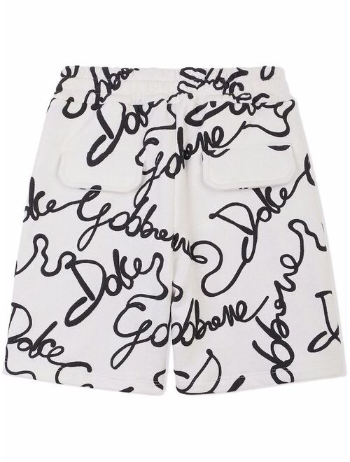 Dolce & Gabbana Kids all-over logo print shorts