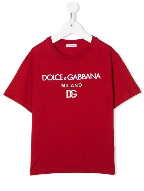 Dolce & Gabbana Kids DG Milano logo-print T-shirt