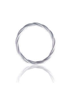 MJartoria Glitter Jelly Bangles Bracelets Set Glitter Filled Jelly Silicone Bracelets for Women Girls