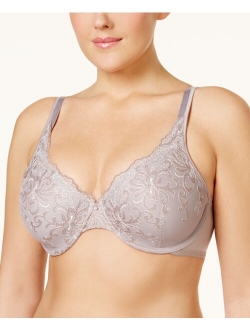 Love My Curves Side-Smoothing Embroidered Underwire Bra 4513