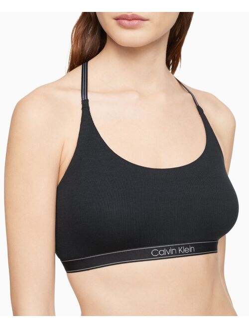 Calvin Klein Women's Pure Ribbed Unlined Bralette QF6438