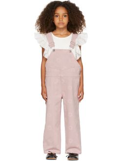 MEME. SSENSE Exclusive Kids Pink Daisy Riley Overalls