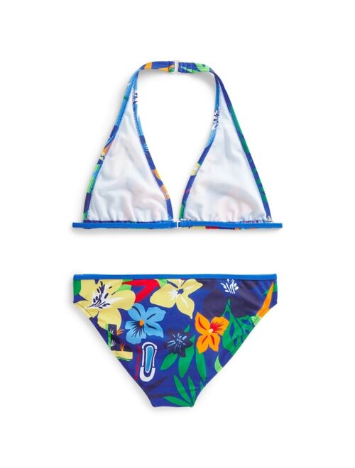 Polo Ralph Lauren Big Girls Tropical-Print Two-Piece Swimsuit Set