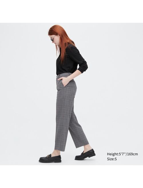 Uniqlo Smart Ankle Pants (2-Way Stretch Glen-Check)