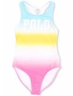 Ralph Lauren Kids logo gradient swimsuit