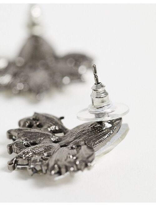 True Decadence teardrop stud earrings in crystal