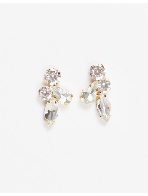 True Decadence crystal cluster stud earrings