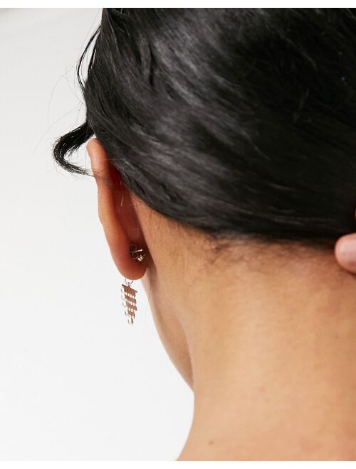 True Decadence stud earrings with diamante tassel
