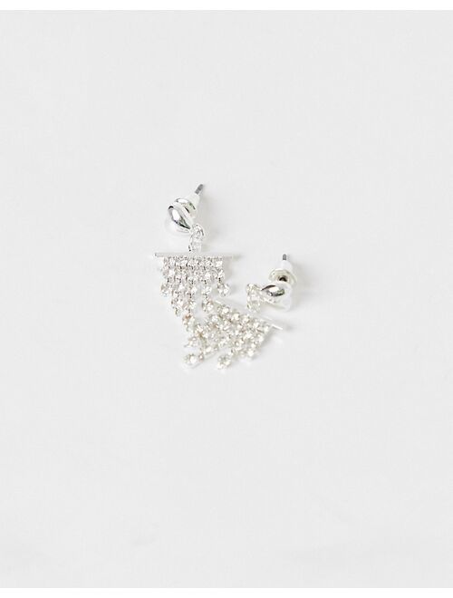 True Decadence stud earrings with diamante tassel