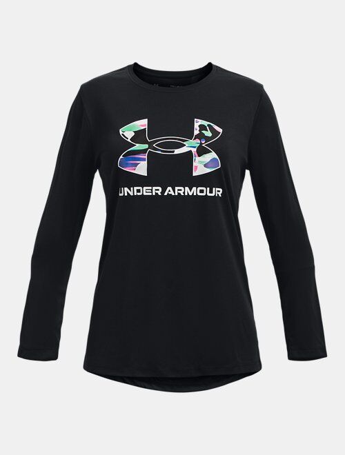 Under Armour Girls' UA Tech Big Logo Print Fill Long Sleeve