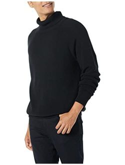 Men's 100% Cotton Rib Knit Turtleneck Sweater