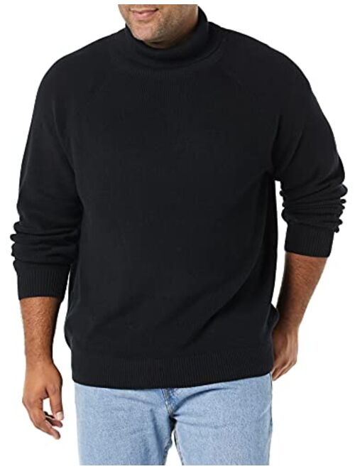 Amazon Essentials Men's 100% Cotton Rib Knit Turtleneck Sweater