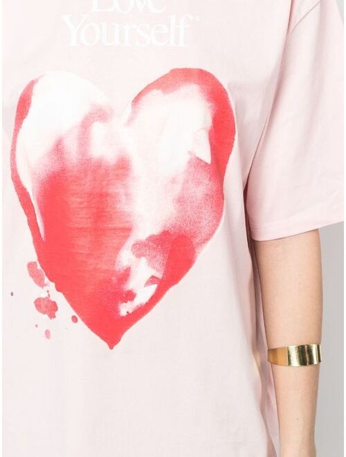 MSGM heart-print cotton T-shirt