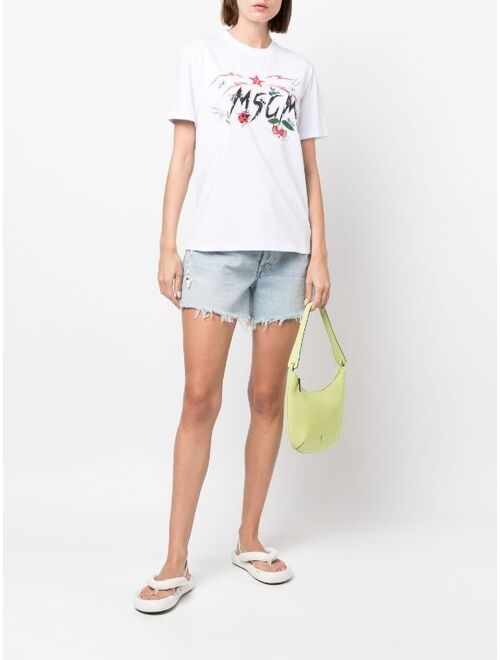 MSGM cotton logo-print T-shirt