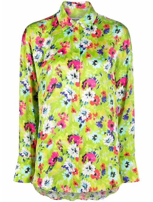 MSGM floral-print shirt