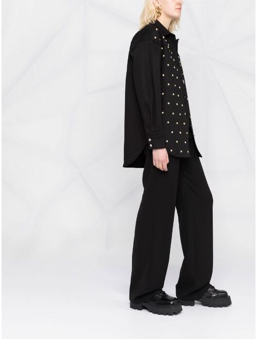 MSGM bead-embroidered long-sleeve shirt