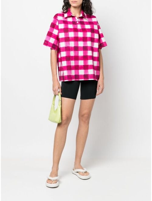 MSGM gingham short-sleeve shirt