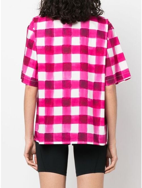 MSGM gingham short-sleeve shirt