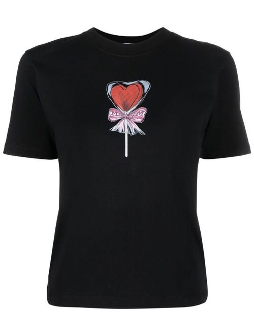 MSGM heart-print T-shirt