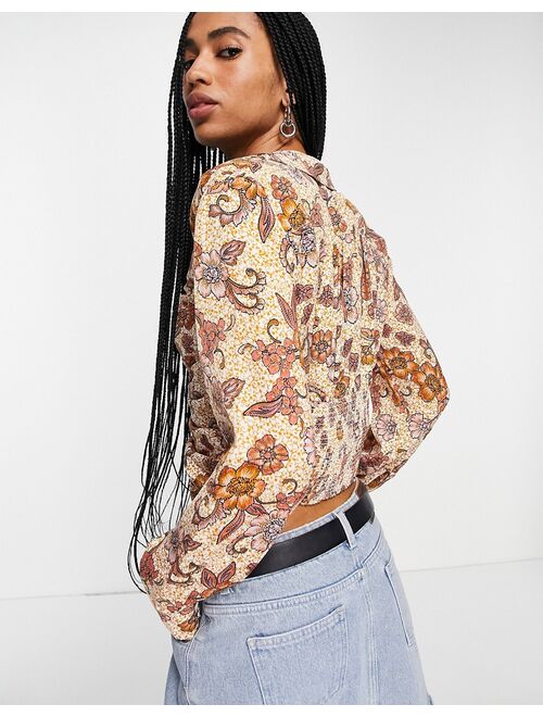 Free People I got you floral print blouse in multi
