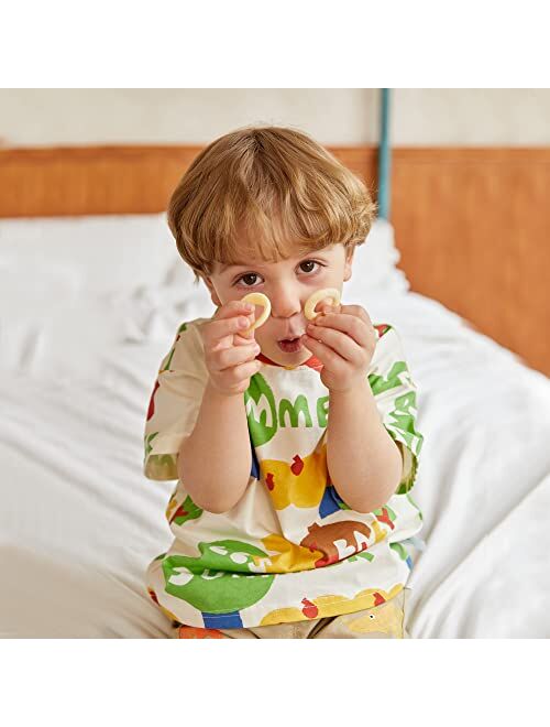 LABISHU Kids Boys Summer T Shirt Short Sleeve Crewneck Print Toddler Cotton Top Casual Basic Shirts Tee