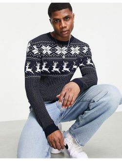 Originals Christmas sweater in navy