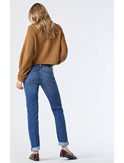 Mavi Women's Emma Mid-Rise Slim Boyfriend Jeans
