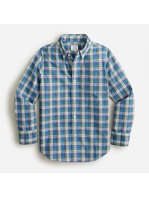 J.Crew Boys' long-sleeve button-up in plaid