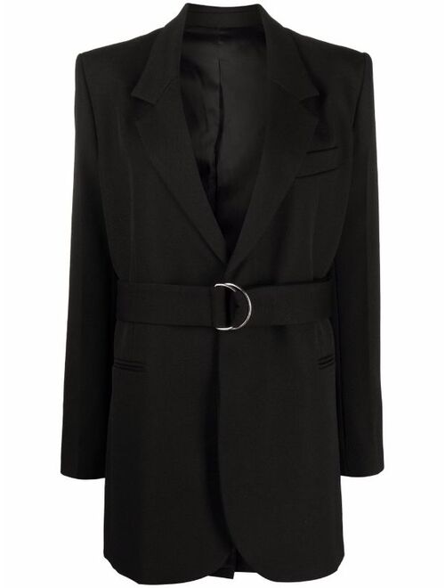 AMI Paris single-breasted belted blazer