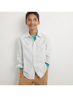 Kids' relaxed-fit oxford shirt in stripe